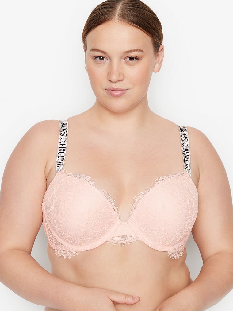 Victoria's Secret Very Sexy Lace Hearts Shine Strap Push-Up Bra