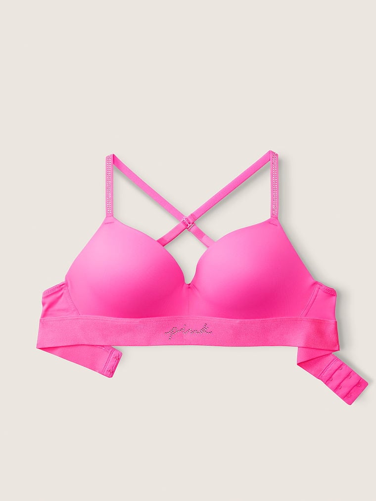 hot pink push up bralette