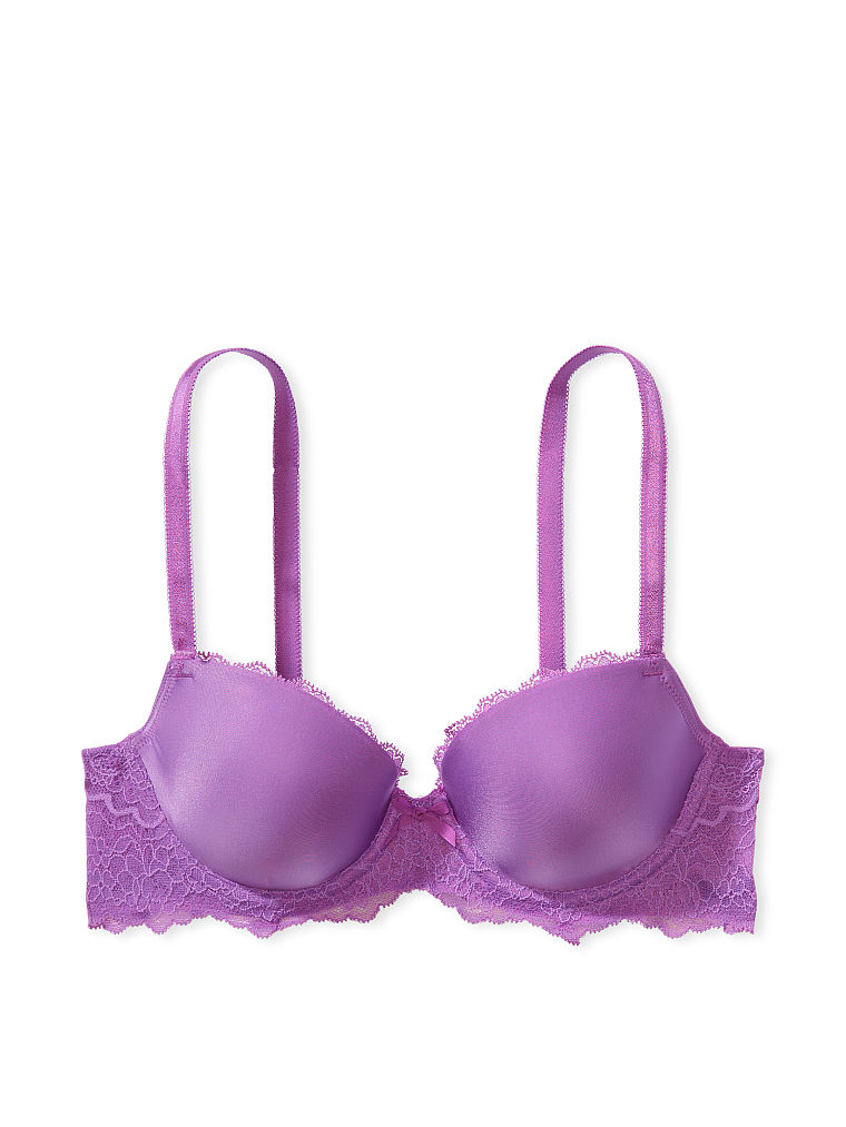 Buy Victoria's Secret Dream Angels Lined Demi Bra (Purple Shimmer Lace,  36D) Online at desertcartOMAN