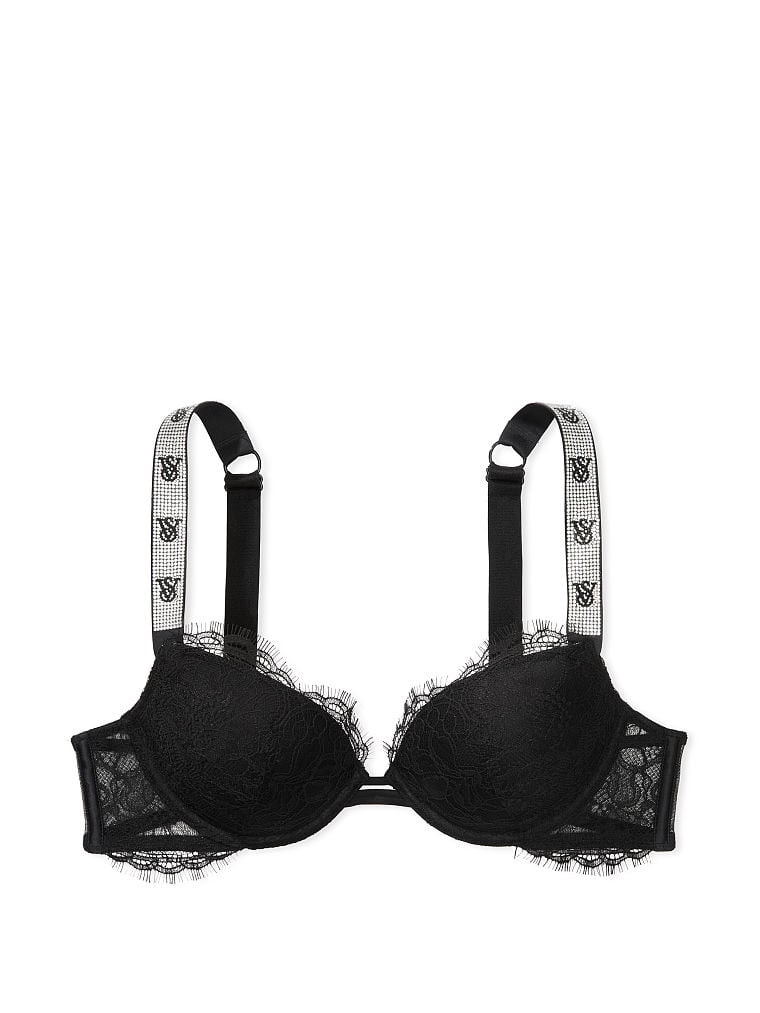 Buy Victoria's Secret Bra Bombshell Padded Add 2 with Floral Shimmer Lace  Online at desertcartKUWAIT