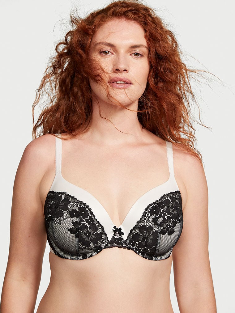 Buy Body By Victoria Lightly Lined Lace-Cup Full-Coverage Bra