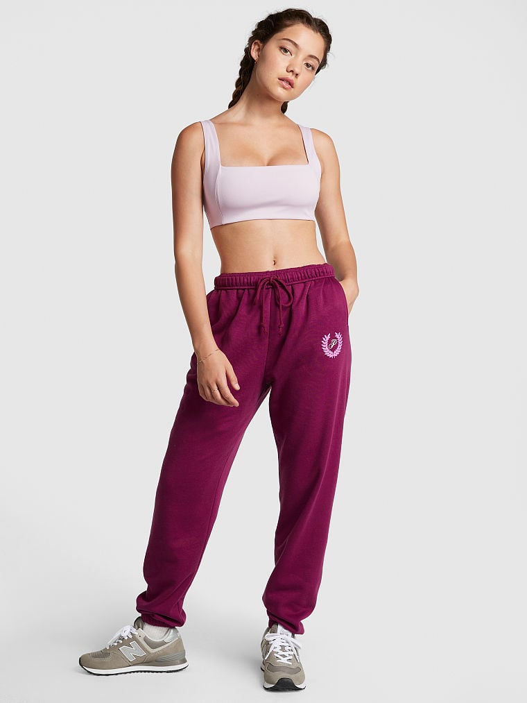 Reverse Fleece High-Waist Gym Pants