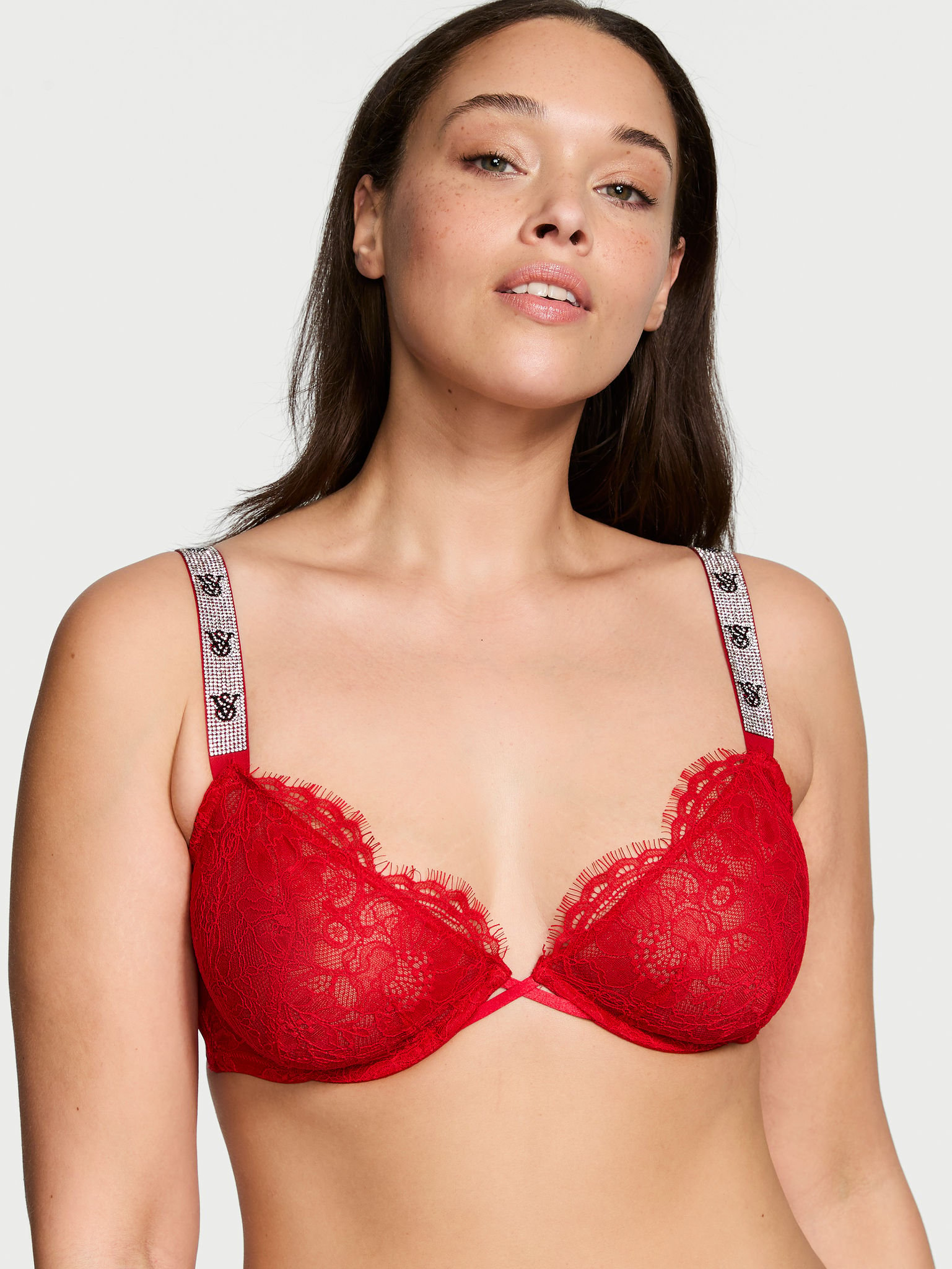 Buy Very Sexy Shine Strap Unlined Low Cut Lace Demi Bra Online In Kuwait City Victorias 1098