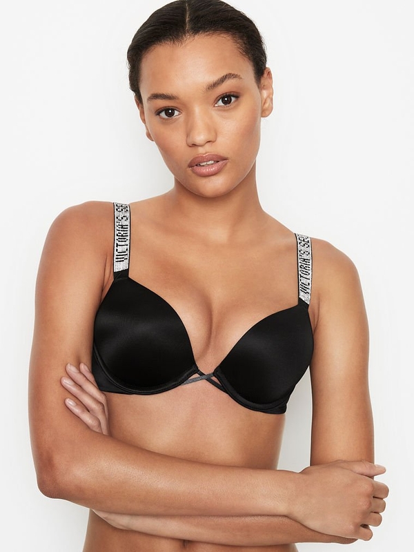 Victoria's Secret Victoria Secret Bombshell Add 2 Cups Chain Shine  StrapLave Push Up Bra Size undefined - $40 New With Tags - From  Yulianasuleidy