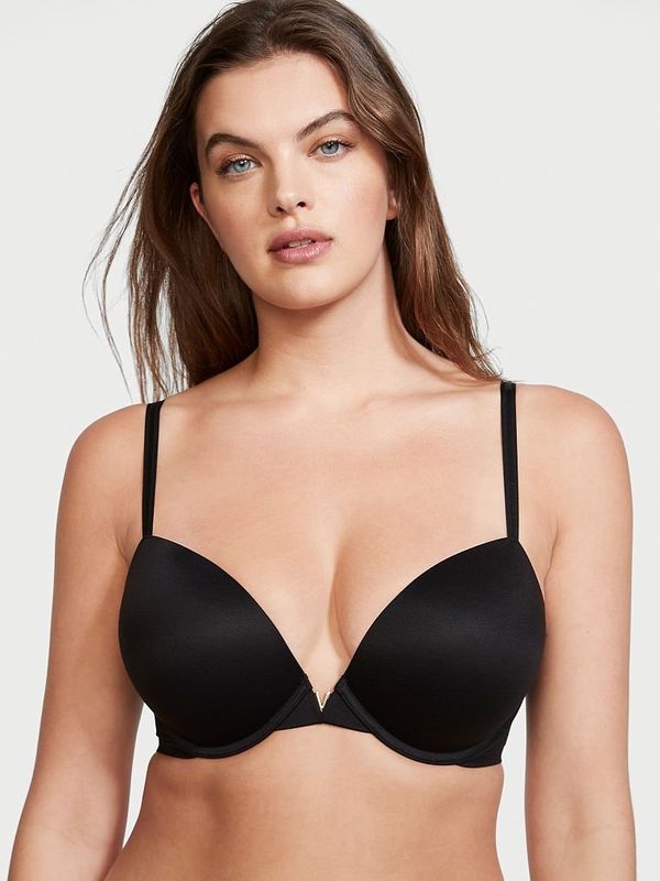 Buy online Black Solid Push Up Bra from lingerie for Women by Quttos for  ₹459 at 34% off