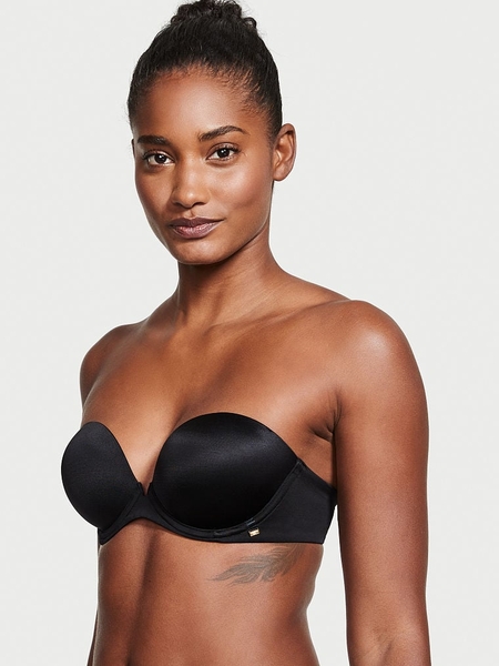 Women'secret Flounced Super Push-Up Bikini Top Black
