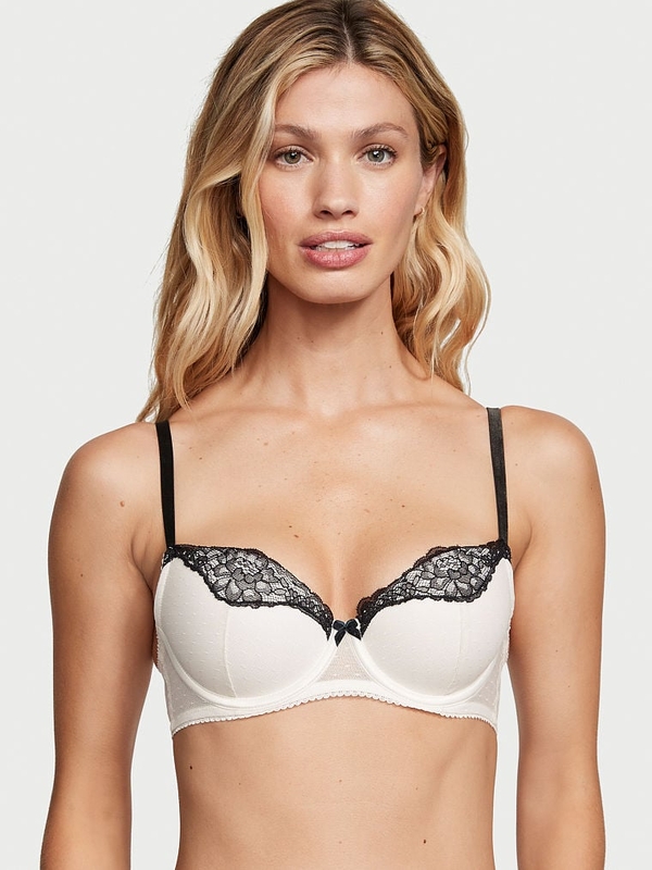 Buy Dream Angels Lightly Lined Dotted Mesh Demi Bra Online in Kuwait City