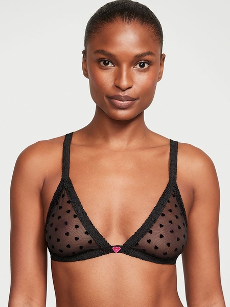 VERY SEXY Ziggy Glam Floral Embroidery Low-Cut Demi Bra